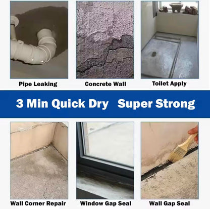 3 Minute Quick Drying Cement Waterproof Leak Repair Tool Quick House Repair Hardware Micro Cement