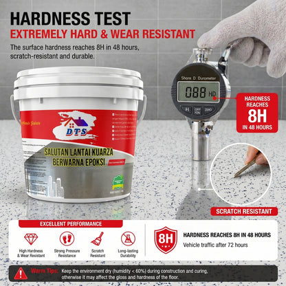 5 in 1 Epoxy Floor Paint  Waterproof Anti-Slip & Ultra-Durable Resin Coating for Home & Garage