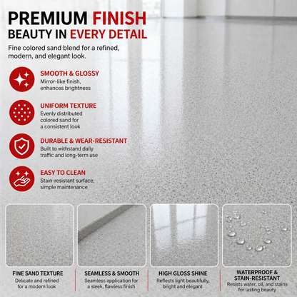 5 in 1 Epoxy Floor Paint  Waterproof Anti-Slip & Ultra-Durable Resin Coating for Home & Garage