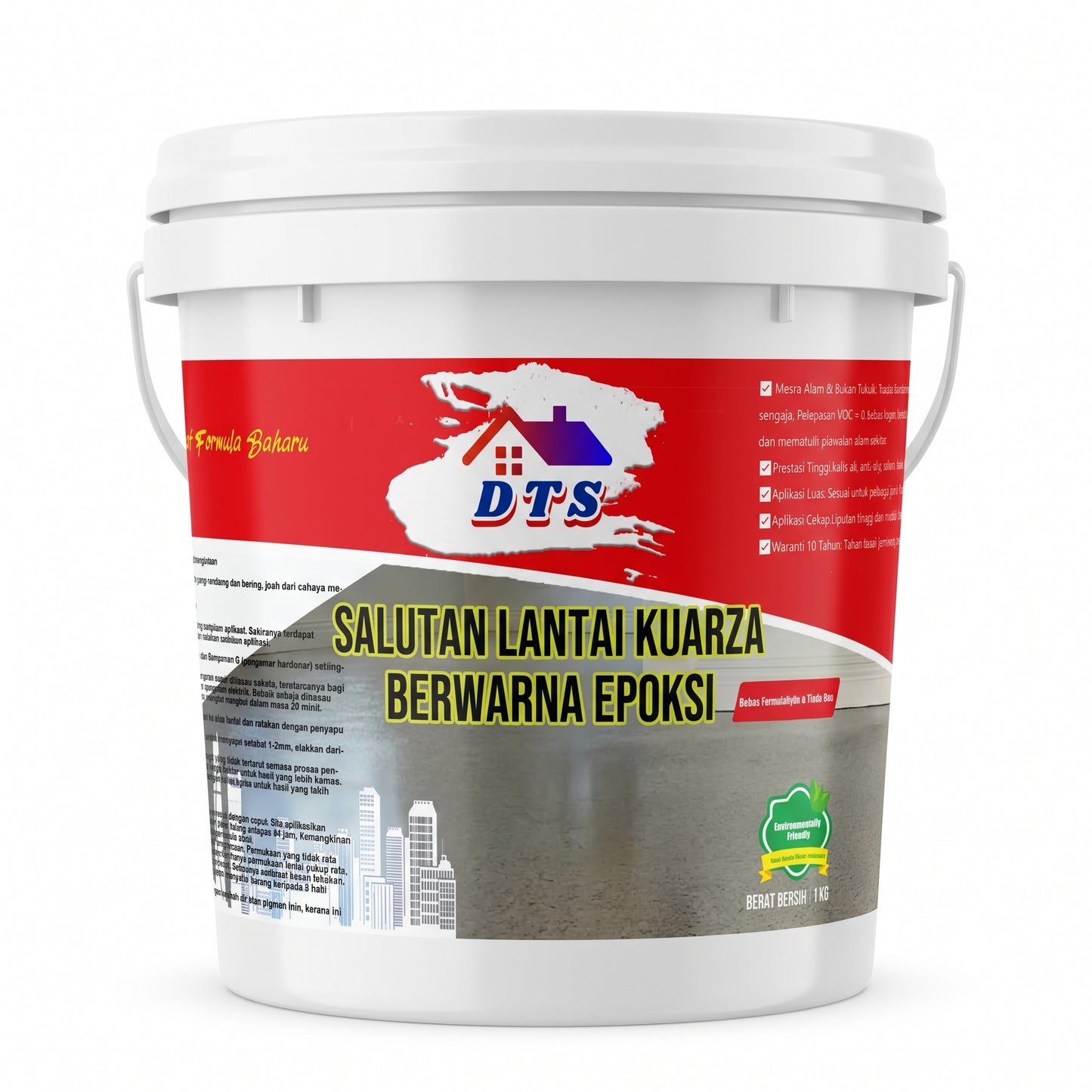 5 in 1 Epoxy Floor Paint  Waterproof Anti-Slip & Ultra-Durable Resin Coating for Home & Garage